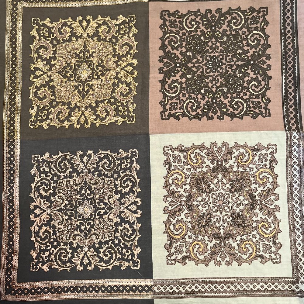 Vintage Anthropologie Boho dinner napkins Set of 10 Matching 100% Cotton Napkins
